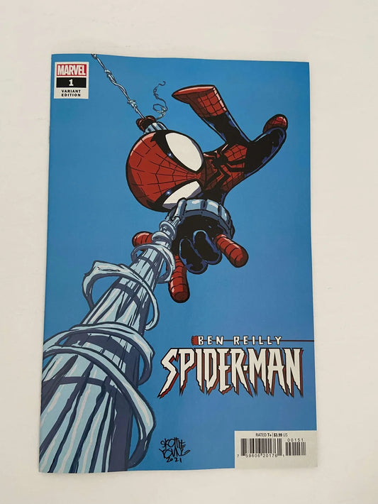 BEN REILLY: SPIDER-MAN #1 NM Skottie Young Variant