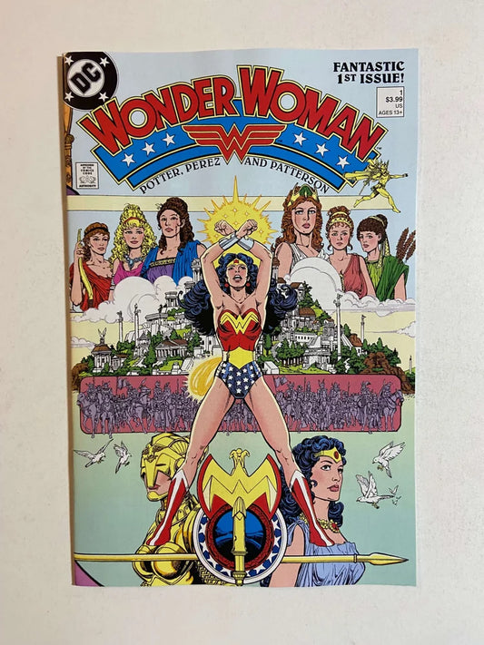 WONDER WOMAN #1 Vol 2 NM George Perez Cover Facsimile