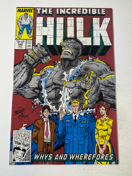 INCREDIBLE HULK #346 NM Erik Larsen&  Todd McFarlane Cover