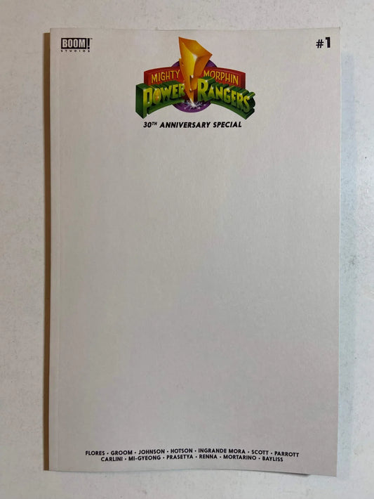 MIGHTY MORPHIN POWER RANGERS 30th Anniversary Special #1 NM Blank Variant