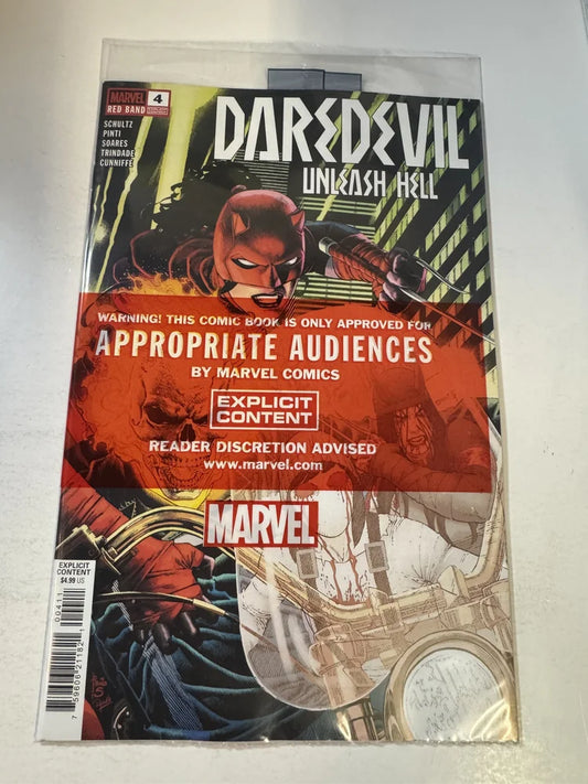 DAREDEVIL Unleash Hell #4 NM Sealed Redband
