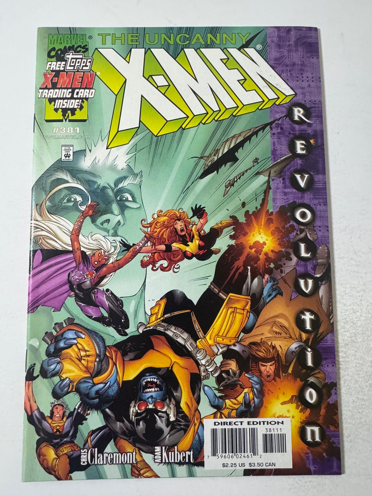 UNCANNY X-MEN #381 Adam Kubert Cover