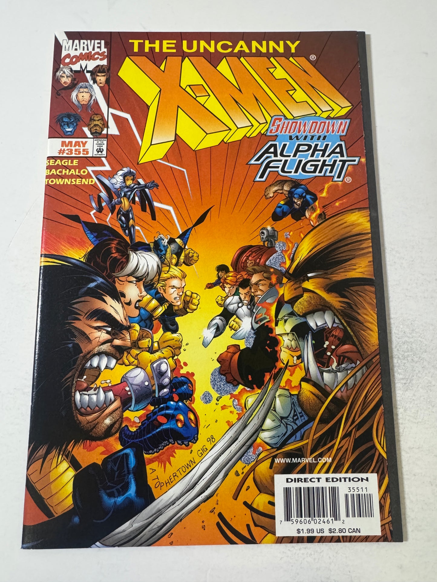UNCANNY X-MEN #355 NM Chris Bachalo Cover