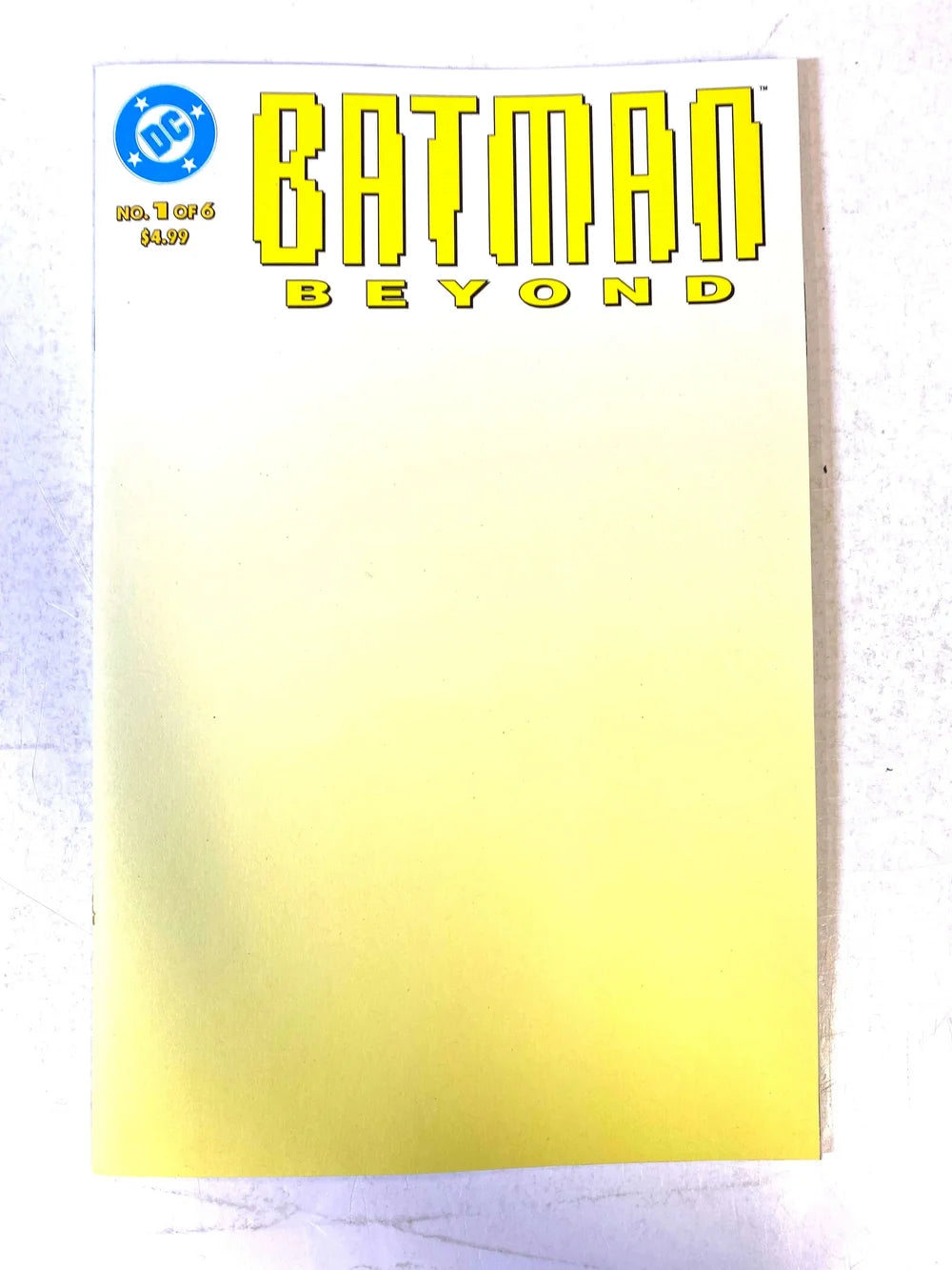 BATMAN BEYOND #1 NM Facsimile Blank Variant