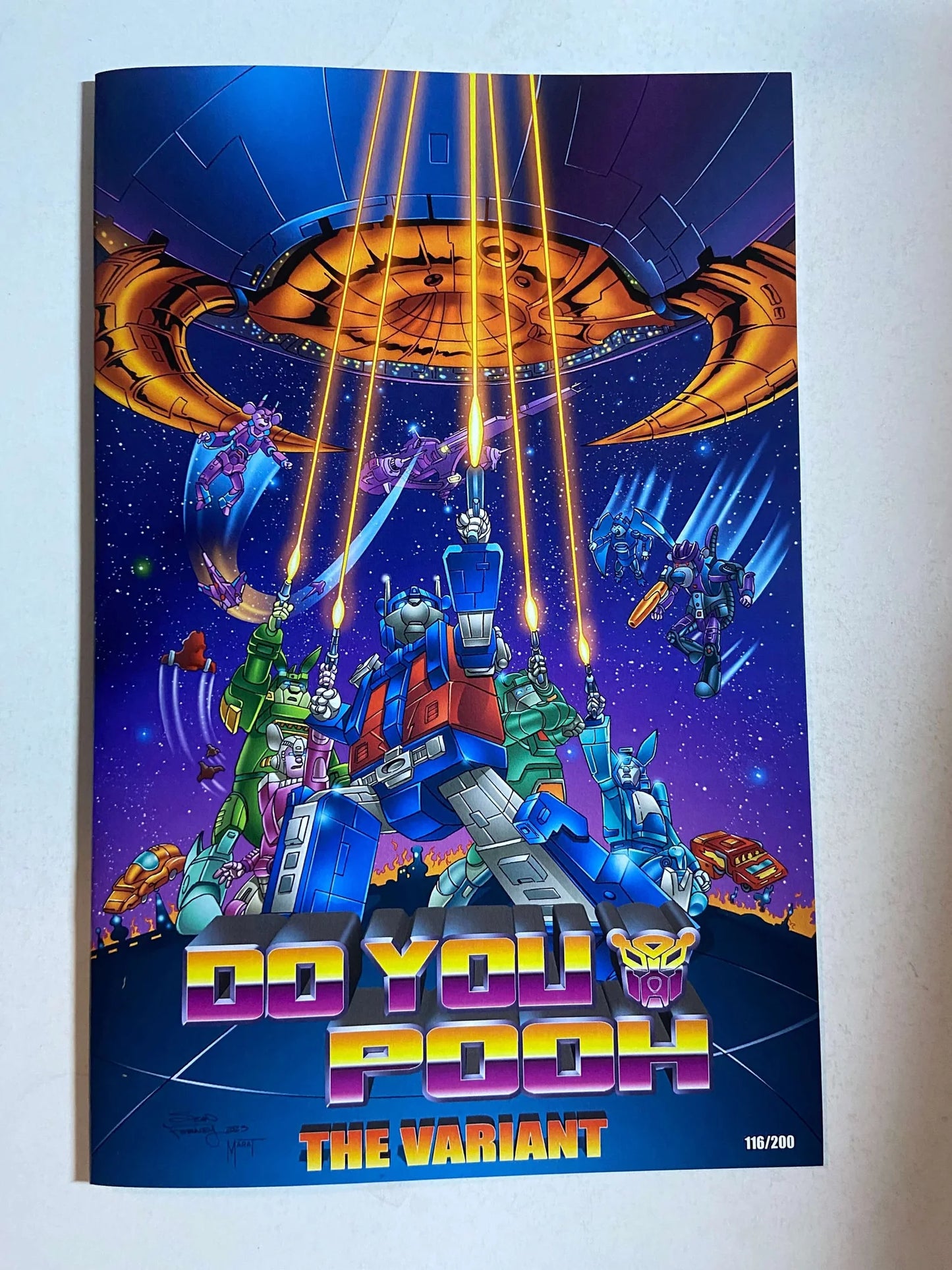 DO YOU POOH NM Transformers The Movie Variant LTD to 200