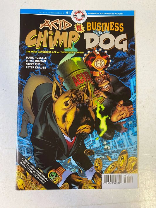 ACID CHIMP VS BUSINESS DOG #1 NM