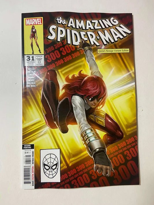 AMAZING SPIDER-MAN #31 Vol 6 NM 2nd Print Skan Homage Variant
