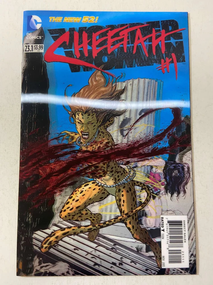 WONDER WOMAN #23.1 CHEETAH #1 Vol 4 NM Lenticular Cover