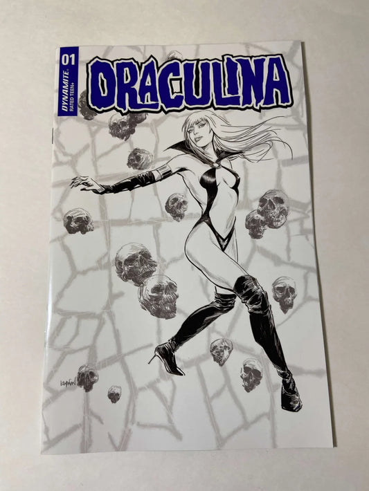 DRACULINA #1 NM 1:20 Kayanan B/W Variant