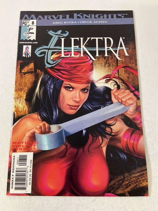 ELEKTRA #8 Vol 2 NM Greg Horn Cover