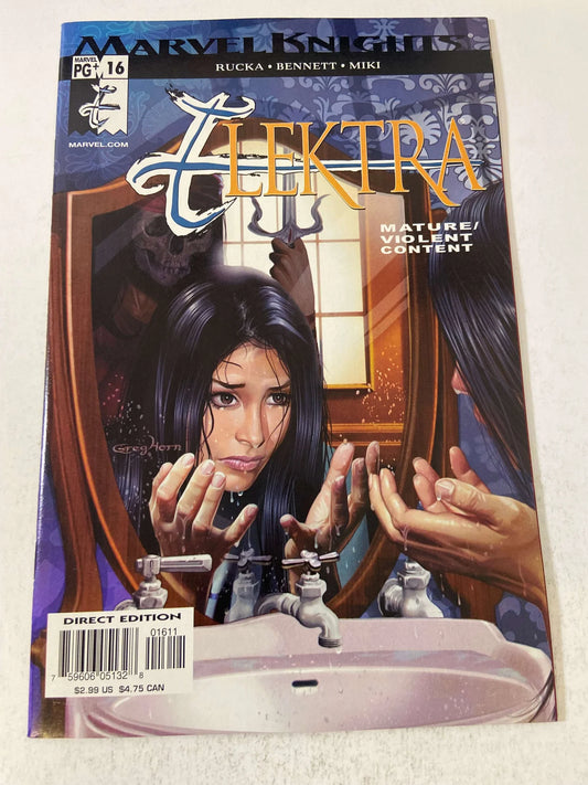 ELEKTRA #16 Vol 2 NM Greg Horn Cover