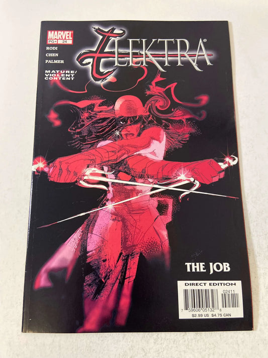 ELEKTRA #24 Vol 2 NM Bill Sienkiewicz Cover