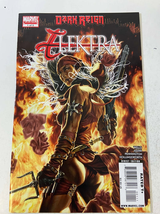 ELEKTRA Dark Reign #1-5 NM Set Lee Bermejo Covers