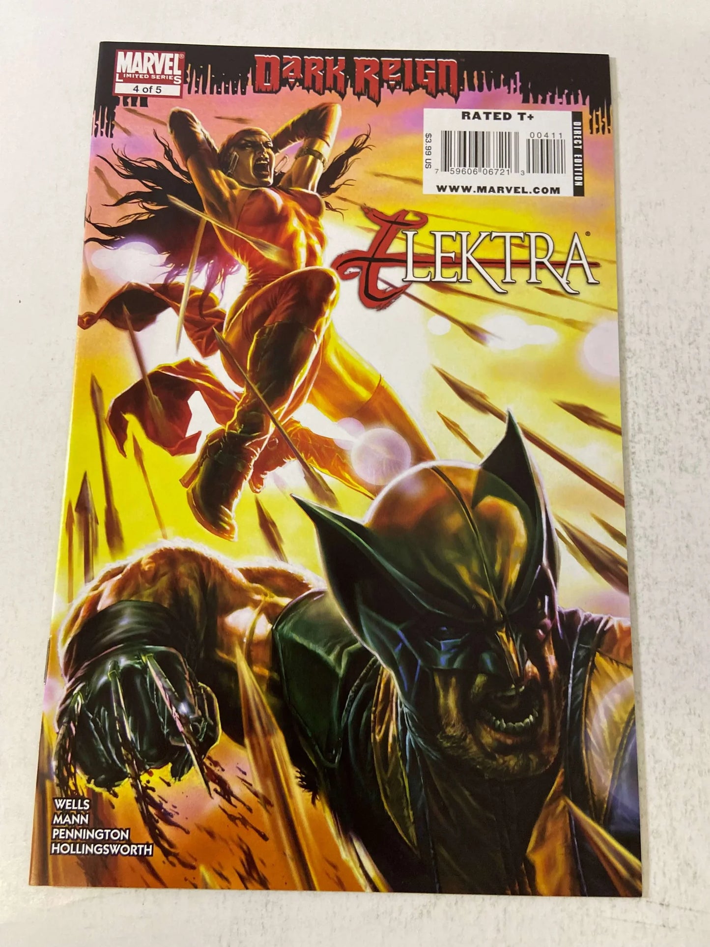 ELEKTRA Dark Reign #4 NM Lee Bermejo Cover