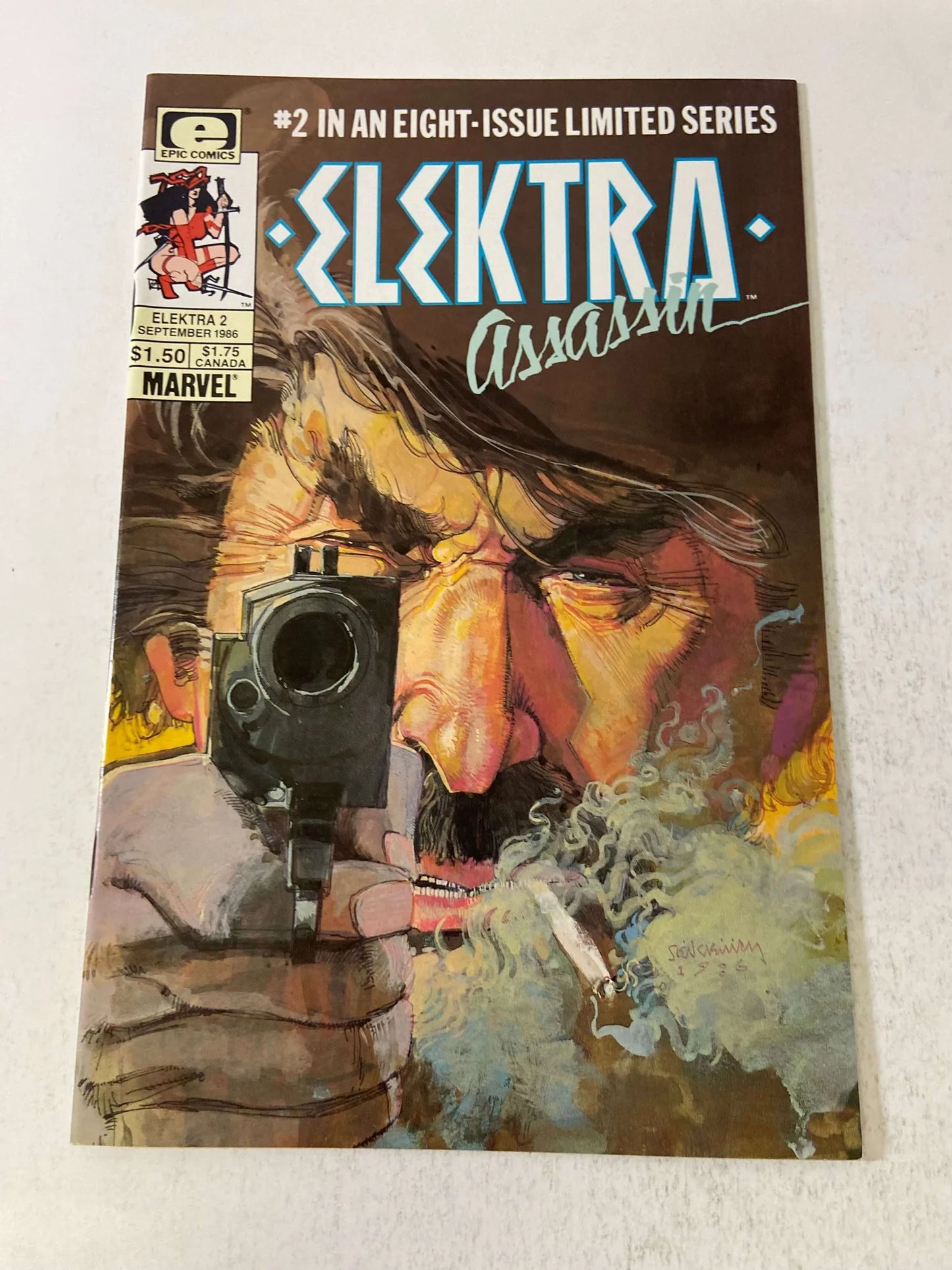 ELEKTRA ASSASSIN #2 NM Bill Sienkiewicz Cover