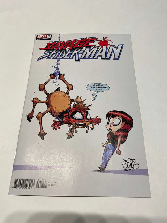 SAVAGE SPIDER-MAN #1 NM Skottie Young Variant