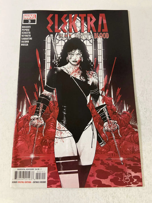 ELEKTRA Black White & Blood #3 NM
