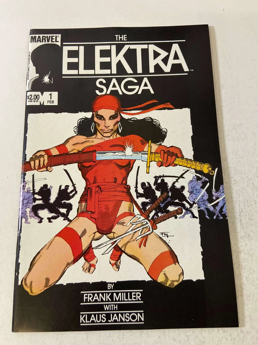 THE ELEKTRA SAGA #1-4 NM Set Frank Miller Covers