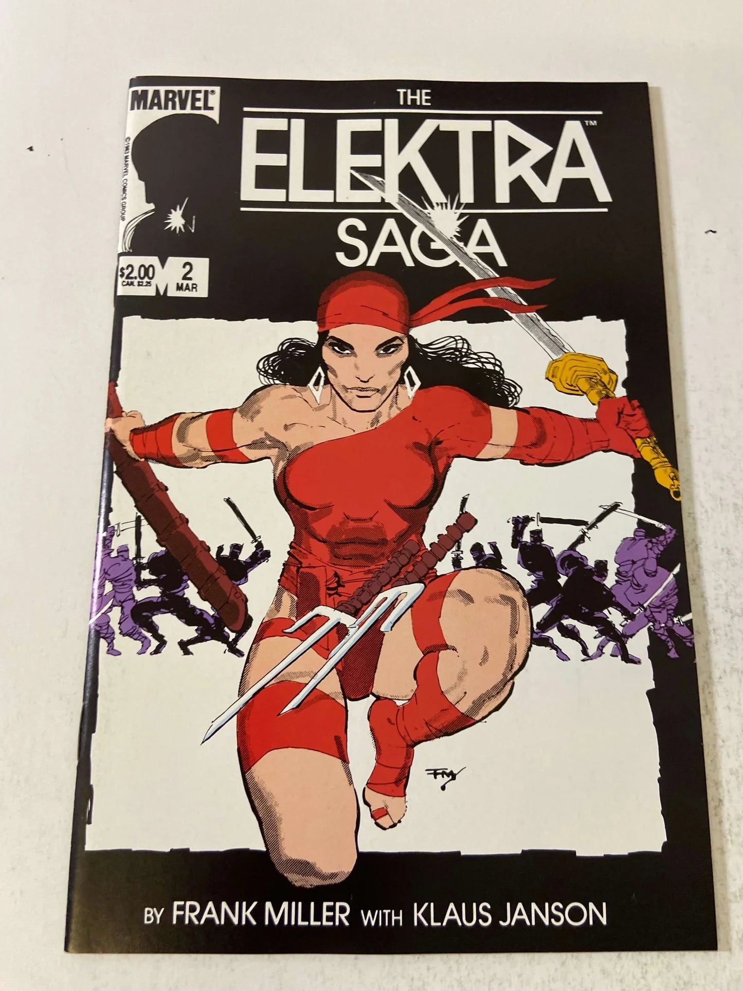 THE ELEKTRA SAGA #1-4 NM Set Frank Miller Covers