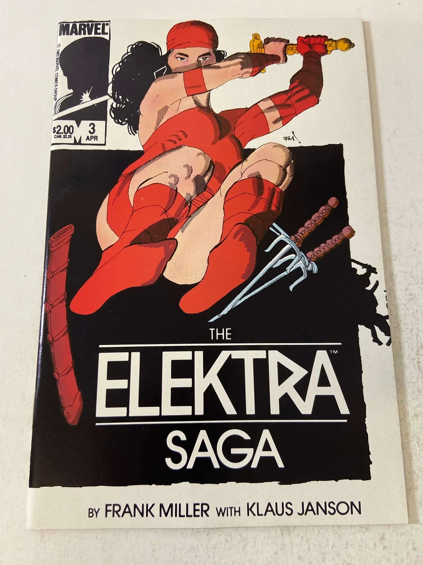 THE ELEKTRA SAGA #1-4 NM Set Frank Miller Covers