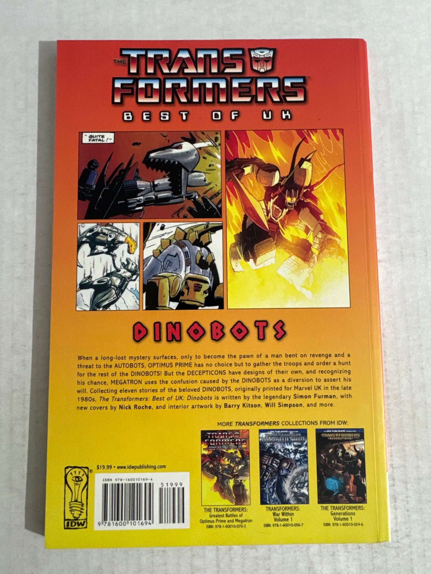 TRANSFORMERS BEST OF UK DINOBOTS TPB VF/NM OOP