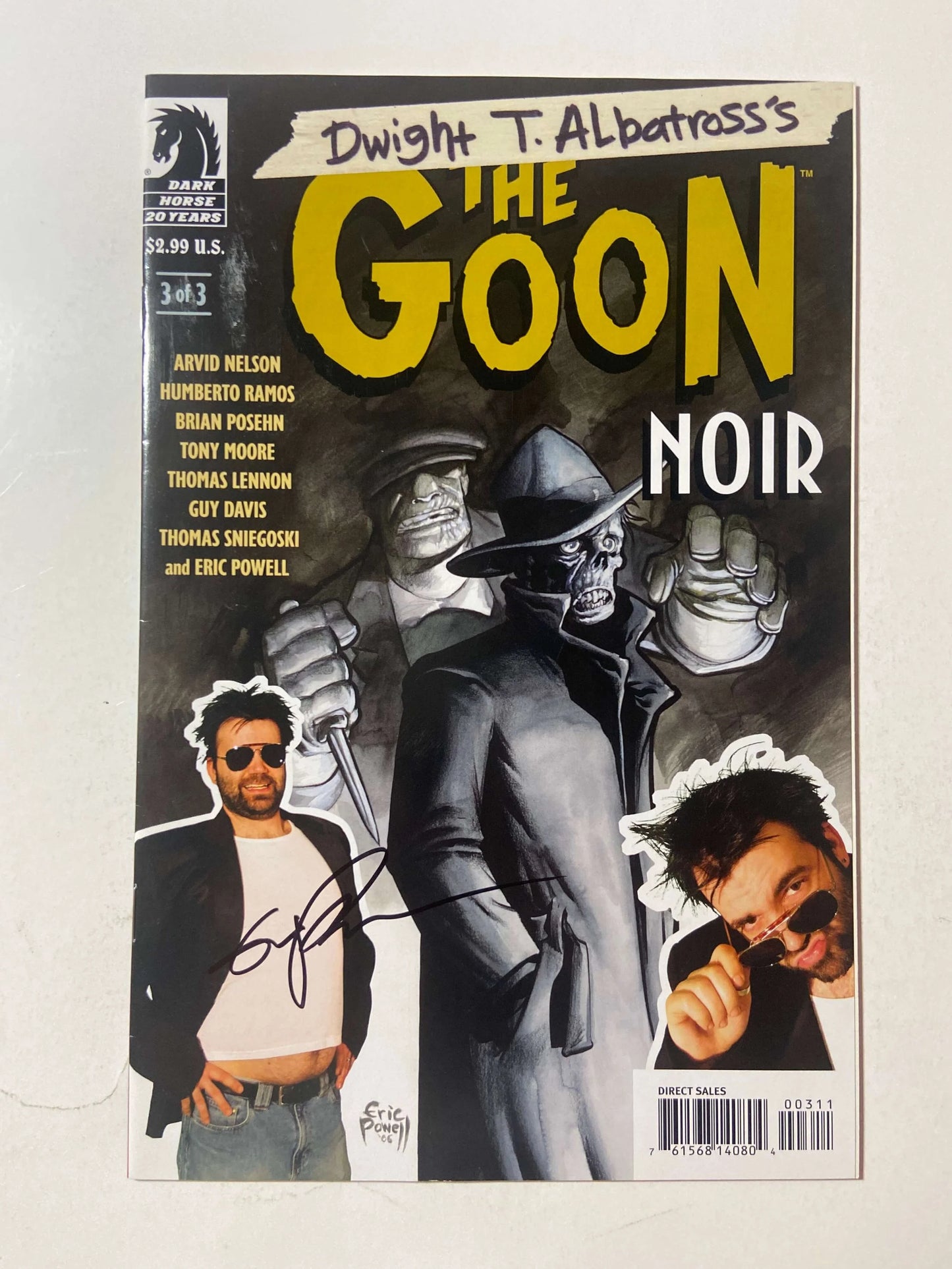 THE GOON noir #1-3 NM- Set SIGNED by Eric Powell and more!