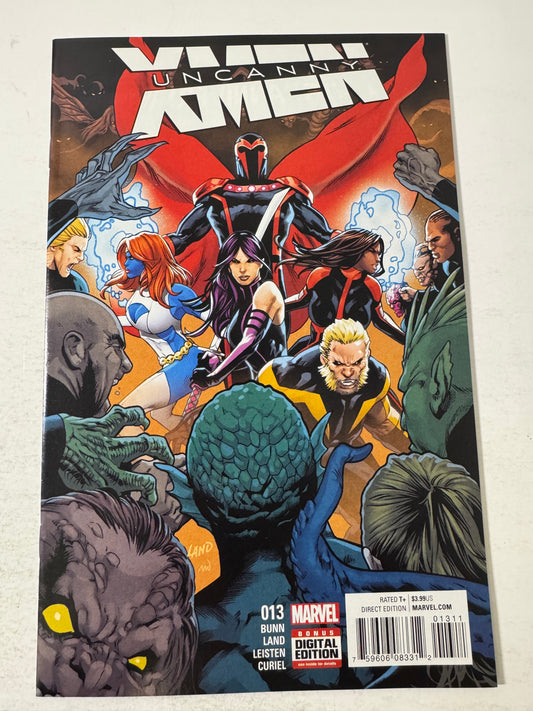 UNCANNY X-MEN #13 Vol 4 VF+ Greg Land Cover