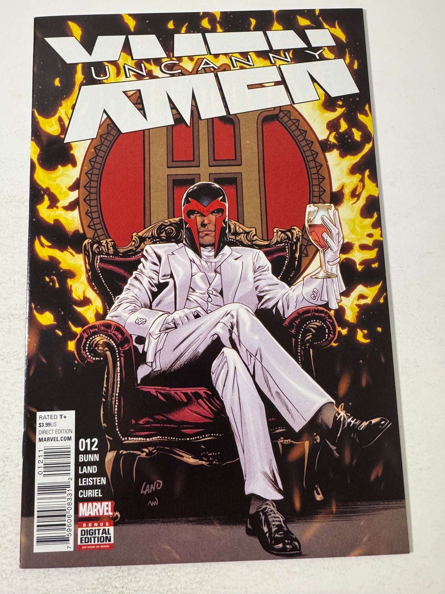 UNCANNY X-MEN #12 Vol 4 NM- Greg Land Cover