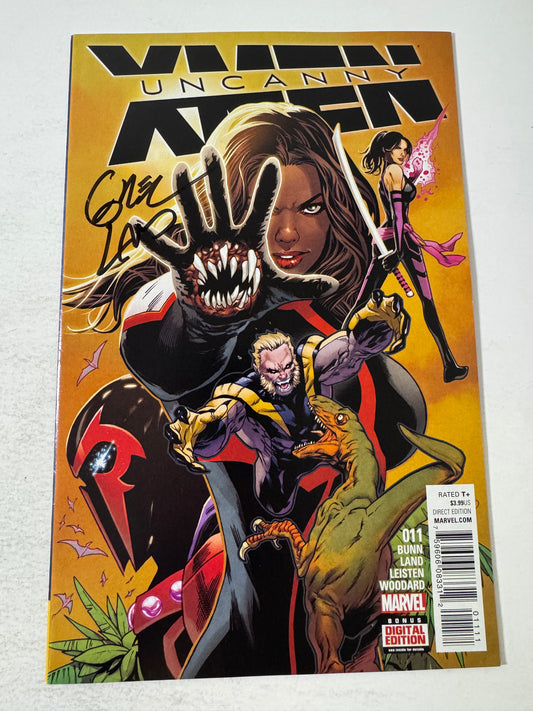 UNCANNY X-MEN #11 Vol 4 NM SIGNED by GREG LAND
