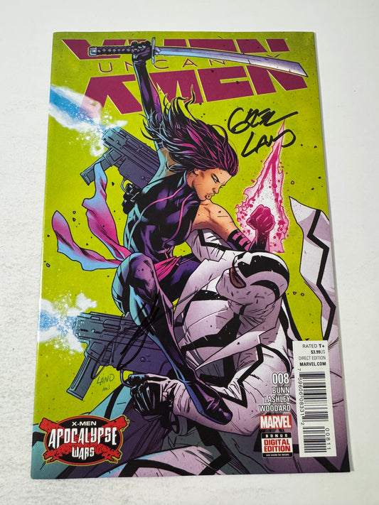 UNCANNY X-MEN #8 Vol 4 NM SIGNED by Greg Land & Ken Lashley