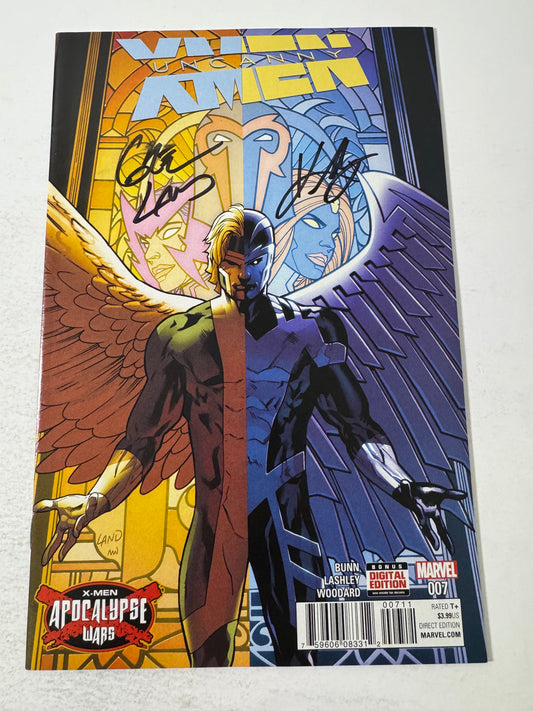 UNCANNY X-MEN #7 Vol 4 NM SIGNED by Greg Land & Ken Lashley