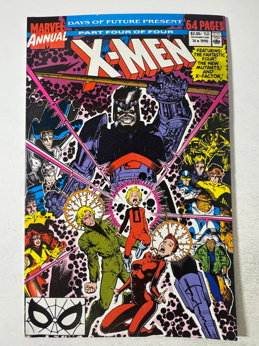 X-MEN ANNUAL #14 FN Arthur Adams Cover 1ST APPEARANCE