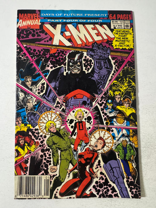 X-MEN ANNUAL #14 GD- Arthur Adams Cover 1ST APPEARANCE NEWSSTAND