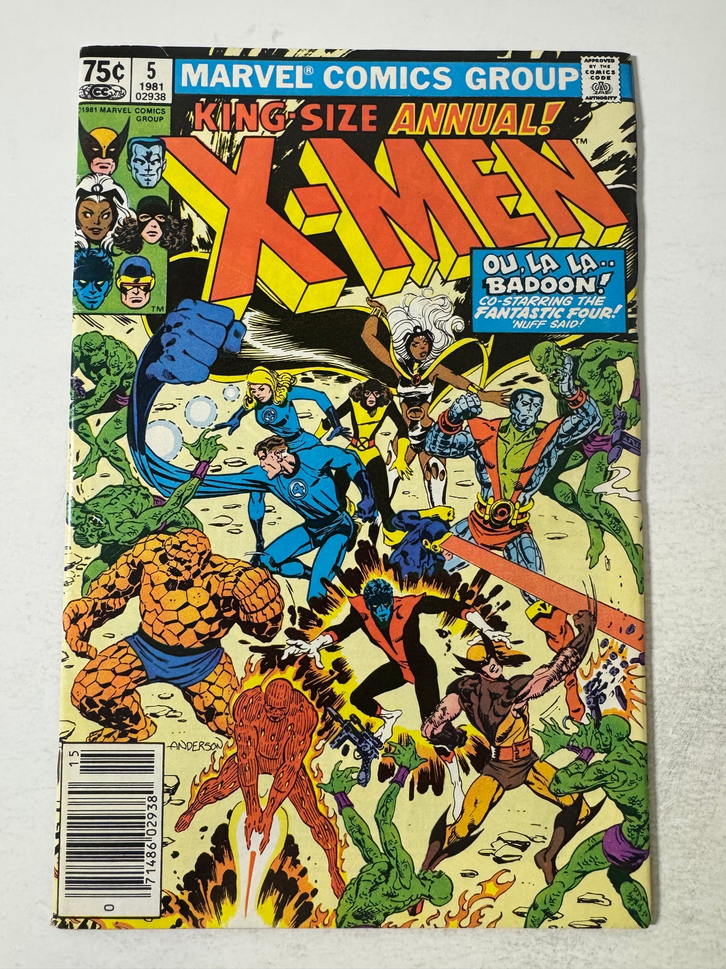 X-MEN ANNUAL #5 VG/FN 1981 NEWSSTAND