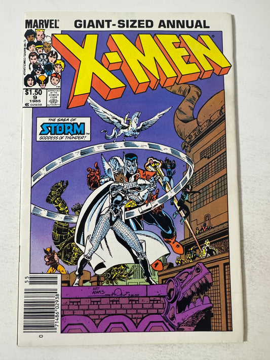 UNCANNY X-MEN ANNUAL #9 VF 1985 Arthur Adams Cover CANADIAN PRICE VARIANT