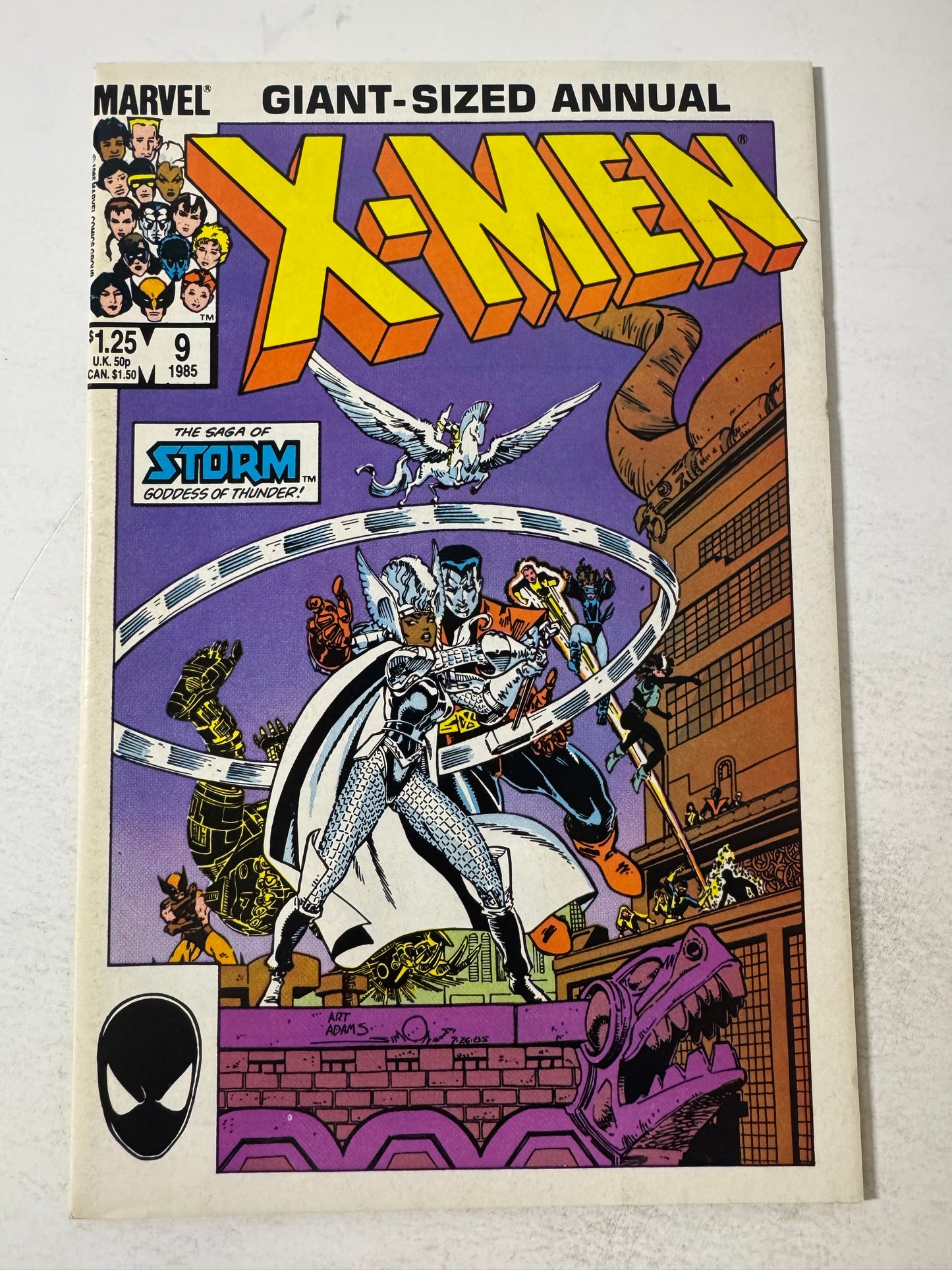 UNCANNY X-MEN ANNUAL #9 VF+ 1985 Arthur Adams Cover