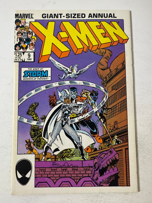 UNCANNY X-MEN ANNUAL #9 VF+ 1985 Arthur Adams Cover