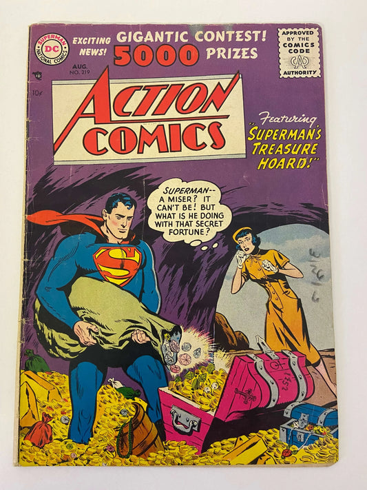 ACTION COMICS #219 VG