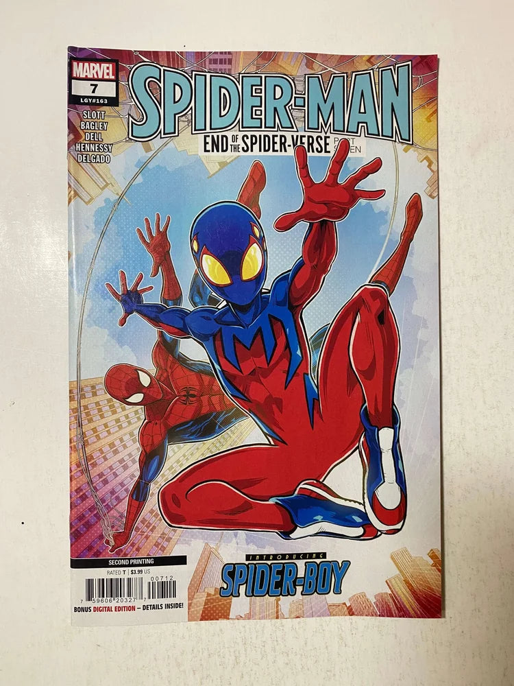 SPIDER-MAN #7 Vol 4 NM Vecchio 2nd Print Variant 1ST APPEARANCE