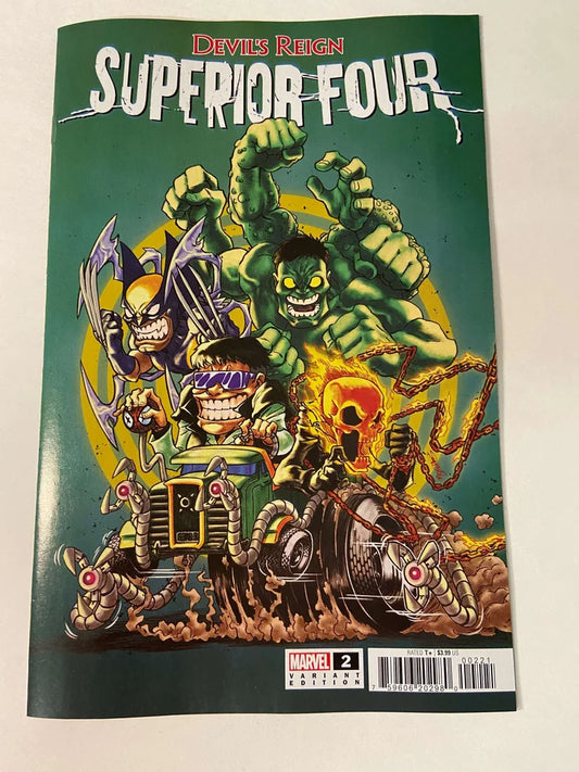 DEVIL'S REIGN SUPERIOR FOUR #2 NM Superlog Variant
