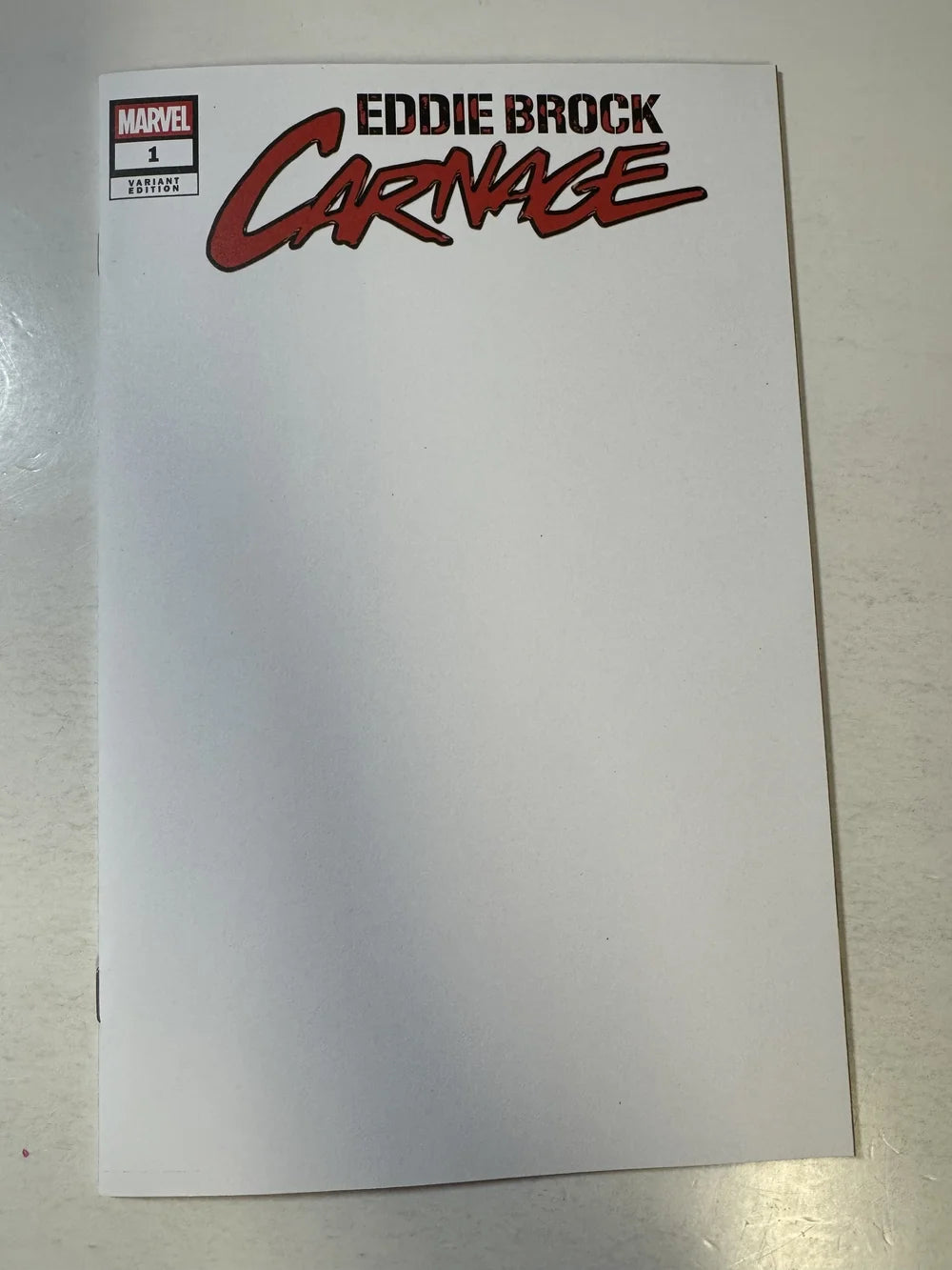 EDDIE BROCK CARNAGE #1 NM  Blank Variant
