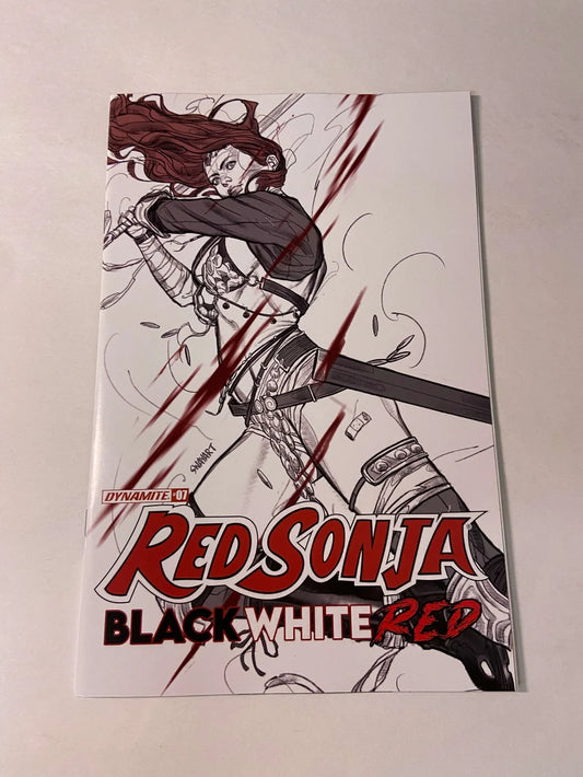 RED SONJA BLACK WHITE RED #7 NM Sway B Variant