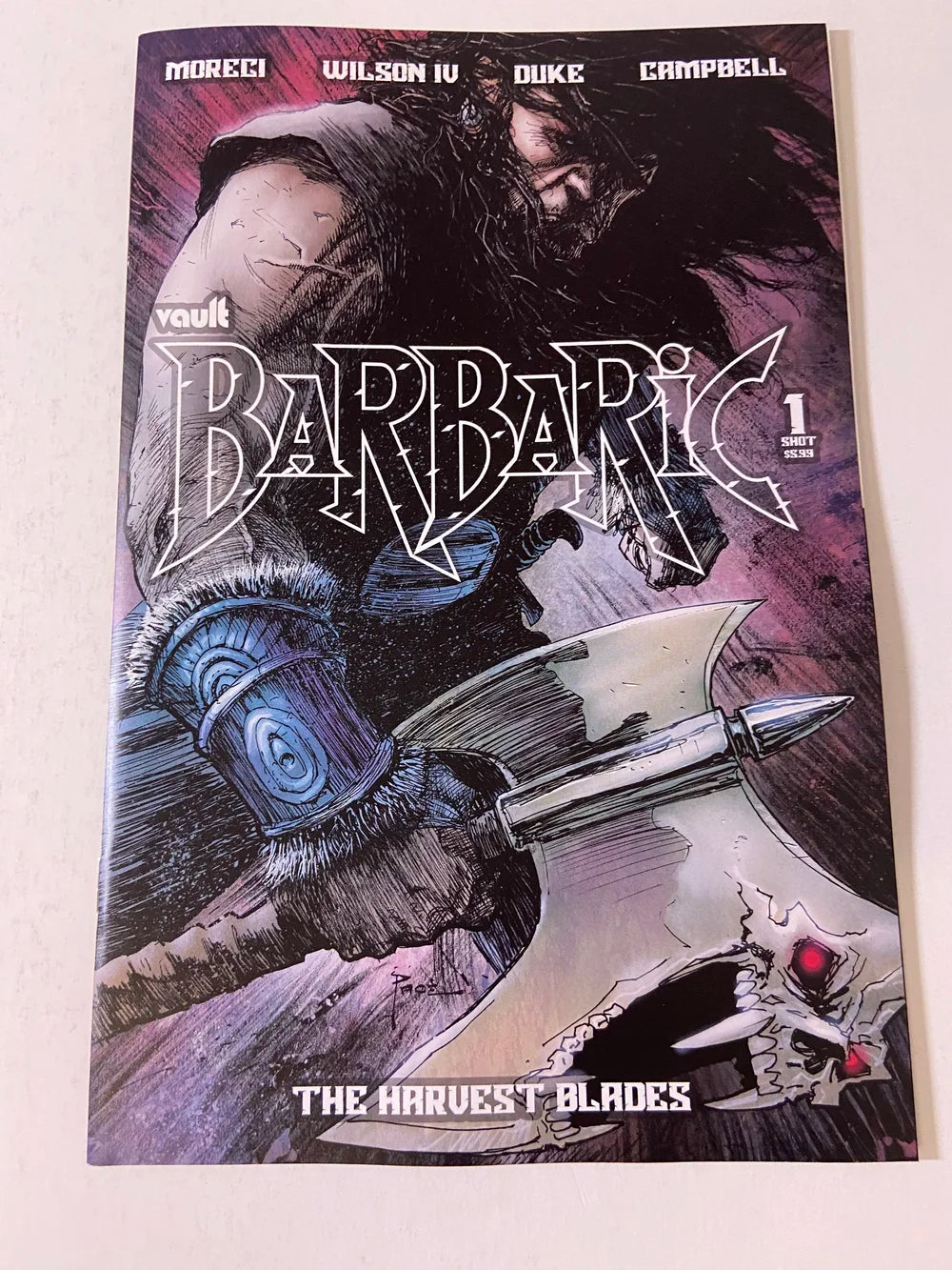 BARBARIC The Harvest Blades #1 NM Richard Pace B Variant