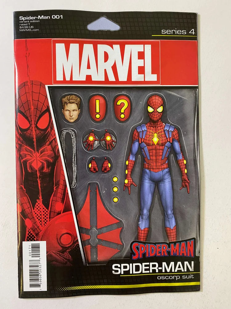 SPIDER-MAN #1 Vol 4 NM Christopher Action Figure Variant