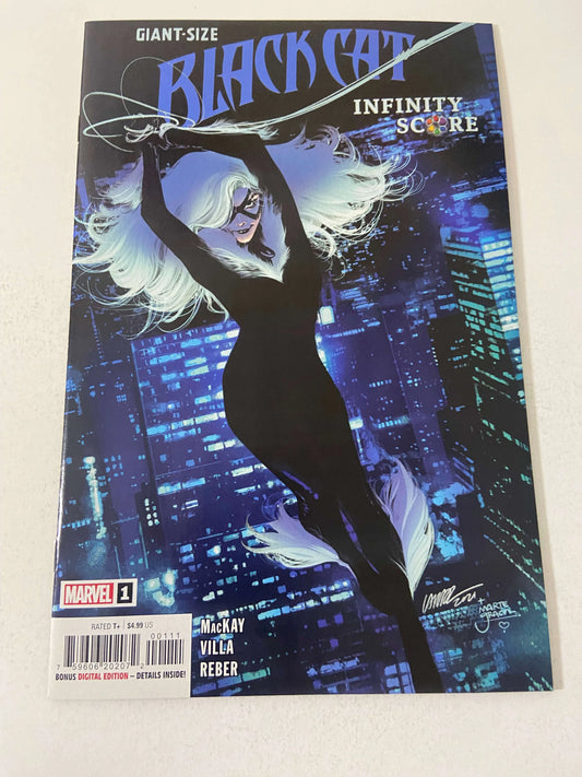 GIANT-SIZE BLACK CAT Infinity Score #1 NM Pepe Larraz Cover