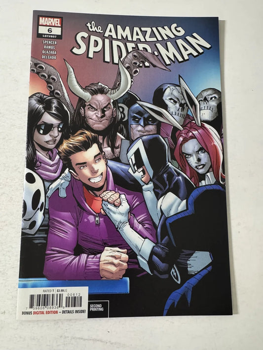 AMAZING SPIDER-MAN #6 Vol 5 NM 2nd Print Variant