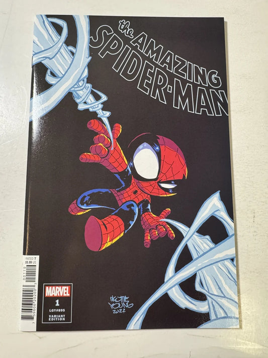 AMAZING SPIDER-MAN #1 Vol 6 NM Skottie Young Variant