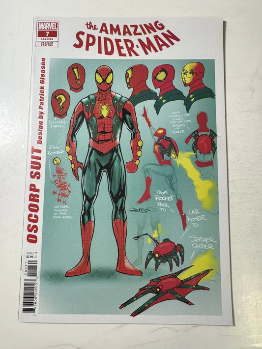 AMAZING SPIDER-MAN #7 Vol 6 NM 1:10 Patrick Gleason Design Variant