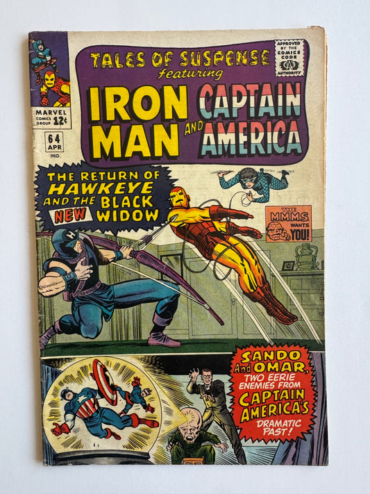TALES OF SUSPENSE #64 VG+