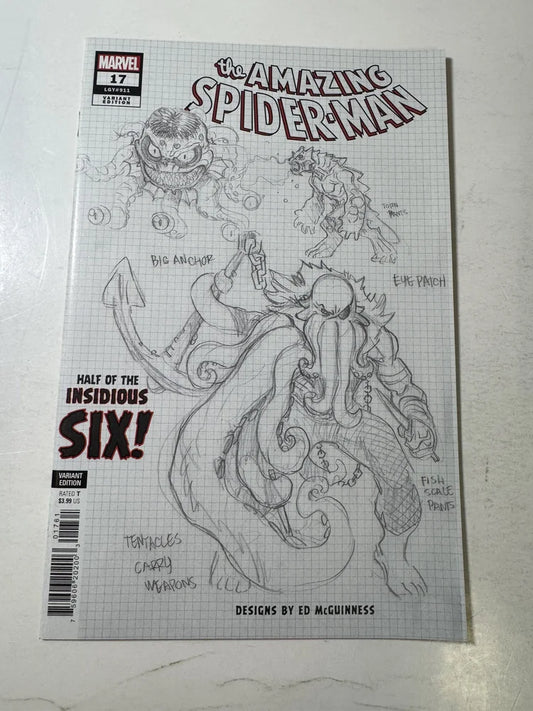 AMAZING SPIDER-MAN #17 Vol 6 NM Ed McGuinness Design Variant